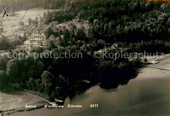 Sekirn Woerther See Fliegeraufnahme