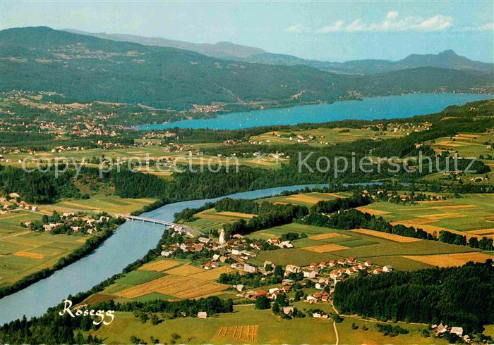 Rosegg Fliegeraufnahme mit Woerthersee