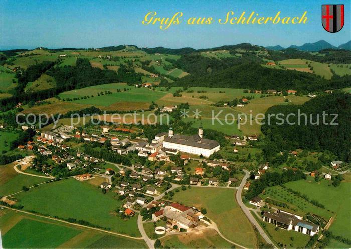 Schlierbach Oberoesterreich Fliegeraufnahme Zisterzienserstift Schaukaeserei