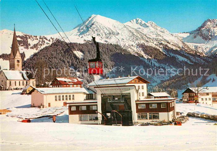 Mittelberg Kleinwalsertal Ansicht mit Walmendingerhornbahn