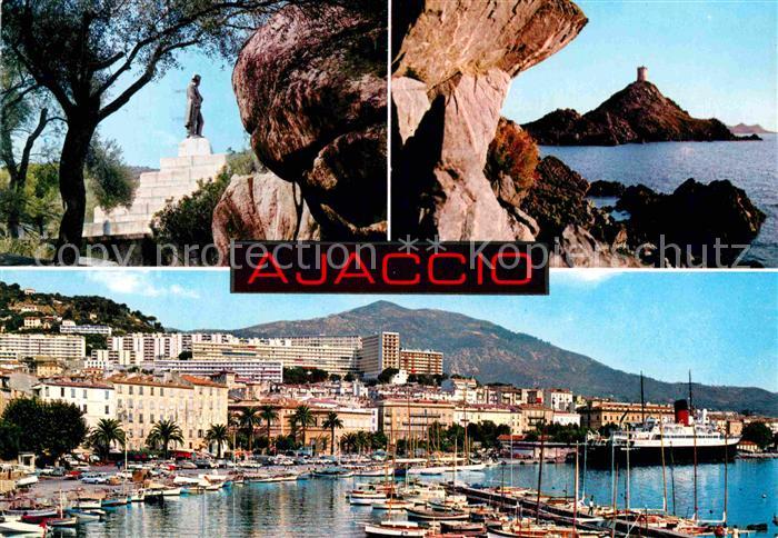 Ajaccio Ile de Beaute Panorama Hafenpartie