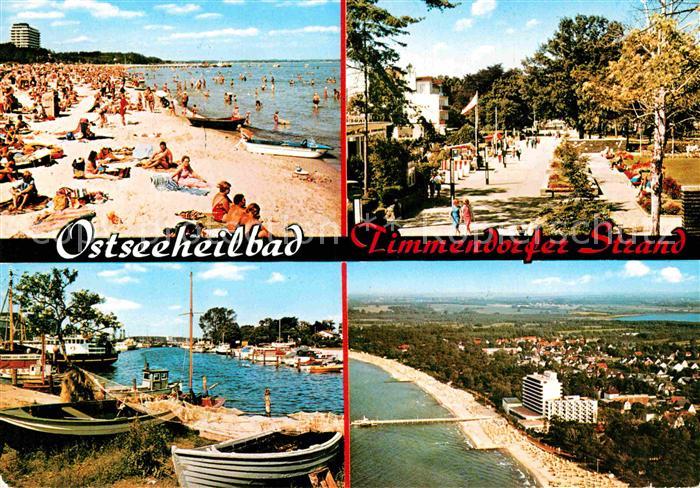 Timmendorfer Strand Promenade Fischereihafen Fliegeraufnahme