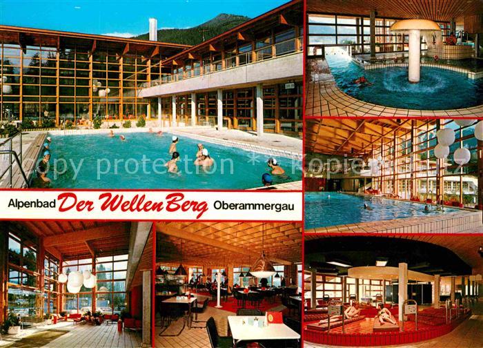 OBERAMMERGAU Bayern Alpenbad Der WellenBerg Teilansichten