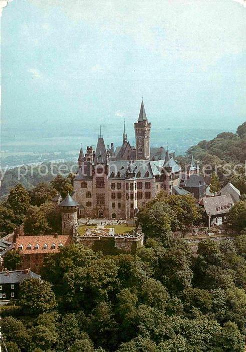 Wernigerode Harz Feudalmuseum Schloss Wernigerode Fliegeraufnahme