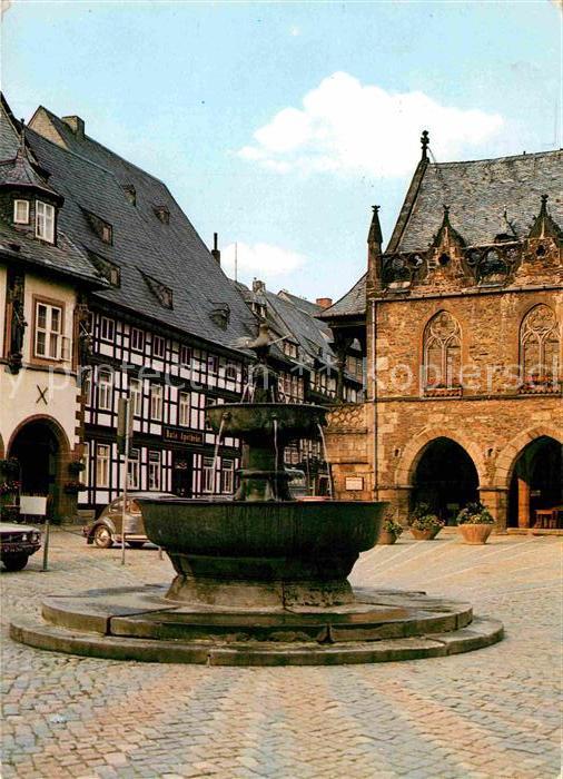 GOSLAR Harz Niedersachsen Markt Brunnen