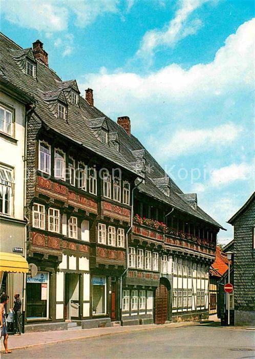 GOSLAR Harz Niedersachsen Fachwerkhaeuser Obere Baeckerstrasse