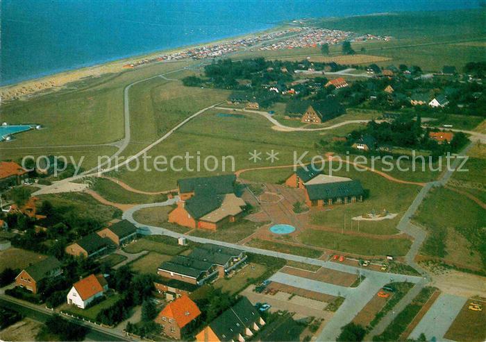 Dangast Nordseebad Kuranlage Deichhoern Fliegeraufnahme