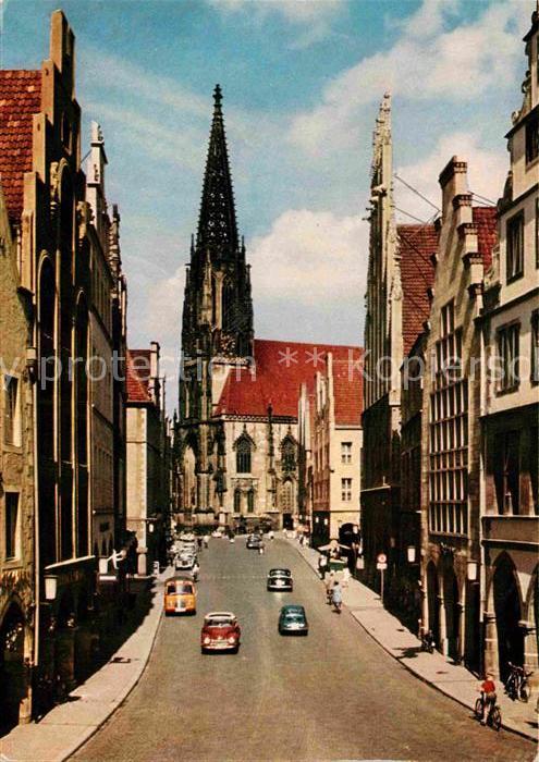 Muenster Westfalen Prinzipalmarkt Dom