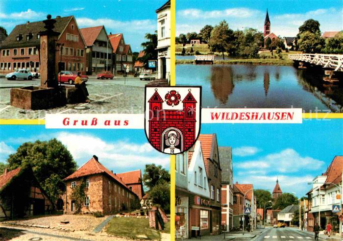 Wildeshausen Markt Brunnen Bruecke Dorfmotive
