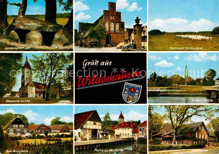 Wildeshausen Heidenopfertisch Rathaus Pestruper Graeberfeld Alexanderkirche St P