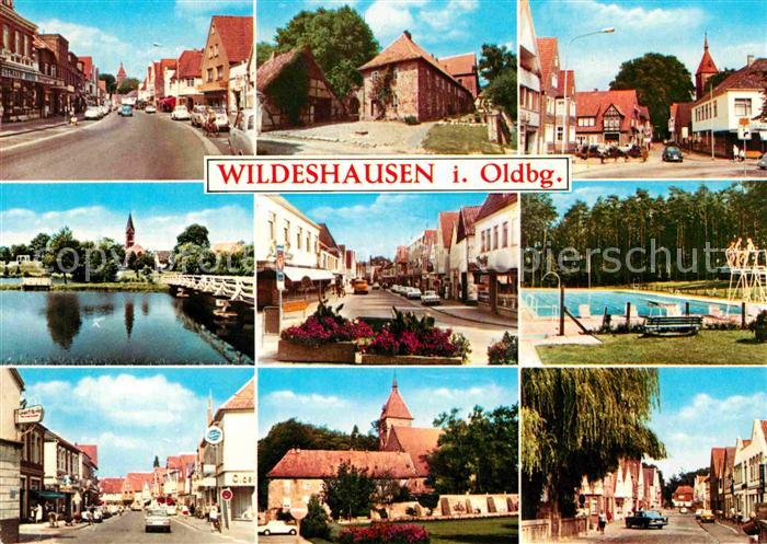 Wildeshausen Orts und Teilansichten Kirche Schwimmbad