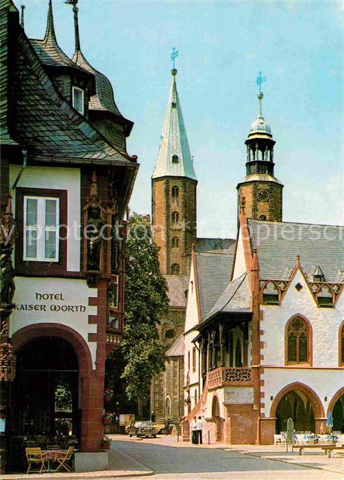 GOSLAR Harz Niedersachsen Rathaus Marktkirche Hotel Kaiser Worth