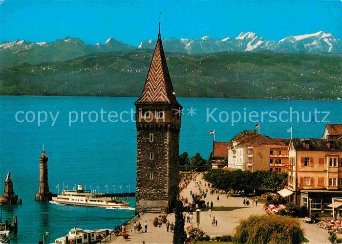 Lindau Bodensee Hafen Promenade Turm