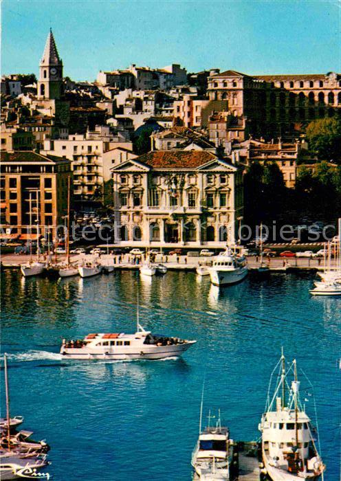 Marseille Bouches-du-Rhone Le vieux port Hotel de Ville Hotel Dieu Clocher des A