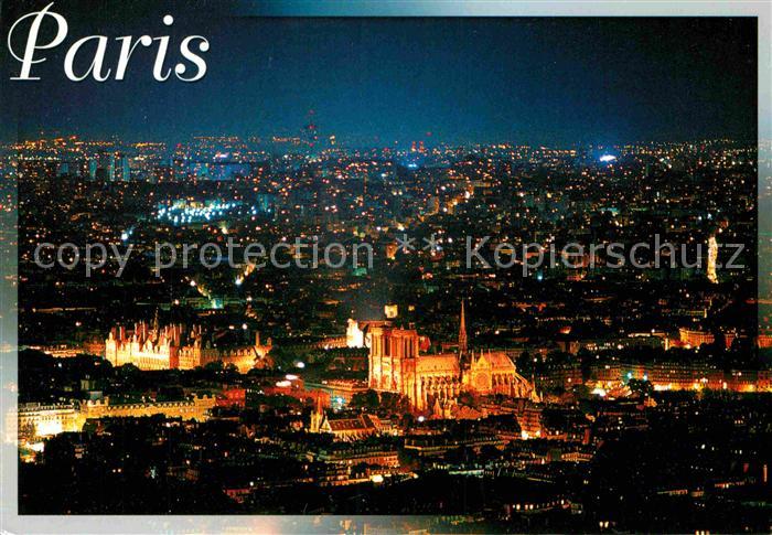 Paris Hotel de Ville et la Cathedrale Notre D