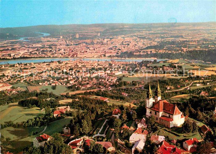 Linz Donau Panorama vom Poestlingsberg