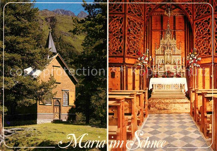 Kaunertal Kapelle Maria im Schnee beim Gepatschhaus