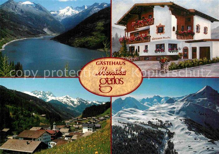 Gerlos Gaestehaus Monika Panorama Zillertaler Alpen Bergsee
