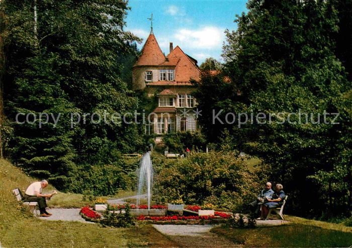 Wirsberg Kulmbach Bayern Frankenwald Sanatorium Park Luftkurort