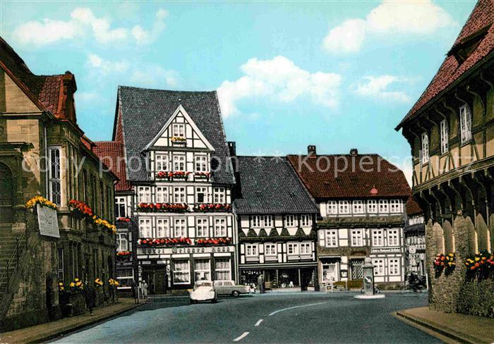 Gandersheim Bad Marktplatz Solbad Fachwerkhaeuser