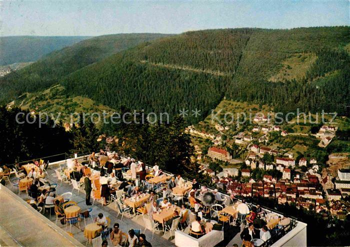 Wildbad Schwarzwald Panorama Blick vom Sommerberghotel Terrasse