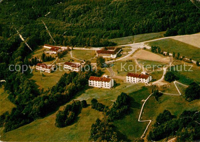Gailingen Kliniken Dr Schmieder Haeuser auf dem Berg Hegau Fliegeraufnahme