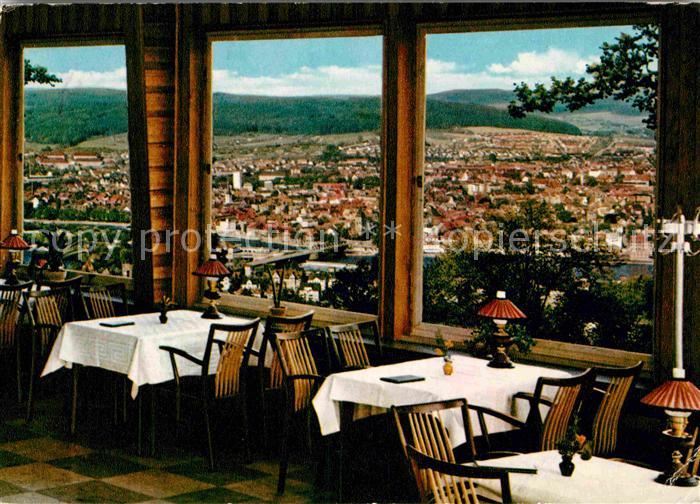 Hameln Weser Panorama Blick vom Kluet Restaurant Wintergarten