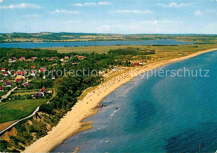 Hohwacht Ostseebad und Grosser Binnensee Fliegeraufnahme