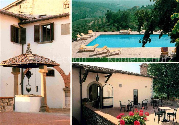 Radda in Chianti Relais Fattoria Vignale Pension Gaststaette Swimming Pool Brunn
