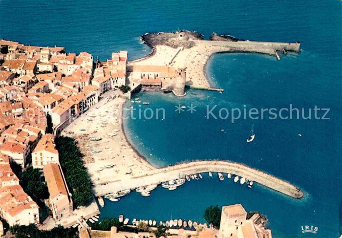 Collioure Chateau Royal Eglise Notre Dame des Anges Chapelle Saint Vincent vue a