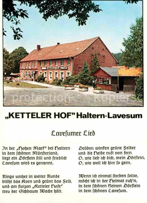 Lavesum Wildpark Restaurant Ketteler Hof Lavesumer Lied
