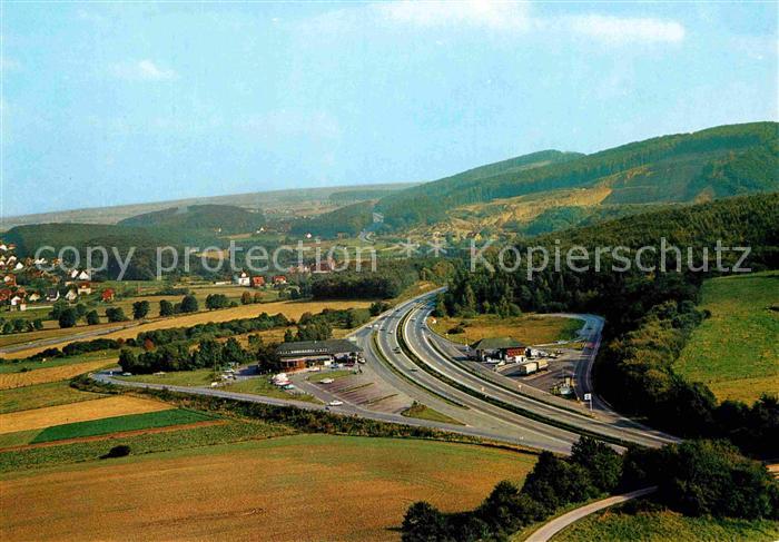 Bad Eilsen Bundesautobahn Raststaette Fliegeraufnahme