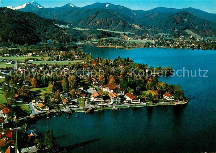 Rottach-Egern Seehotel ueberfahrt Alpen Fliegeraufnahme