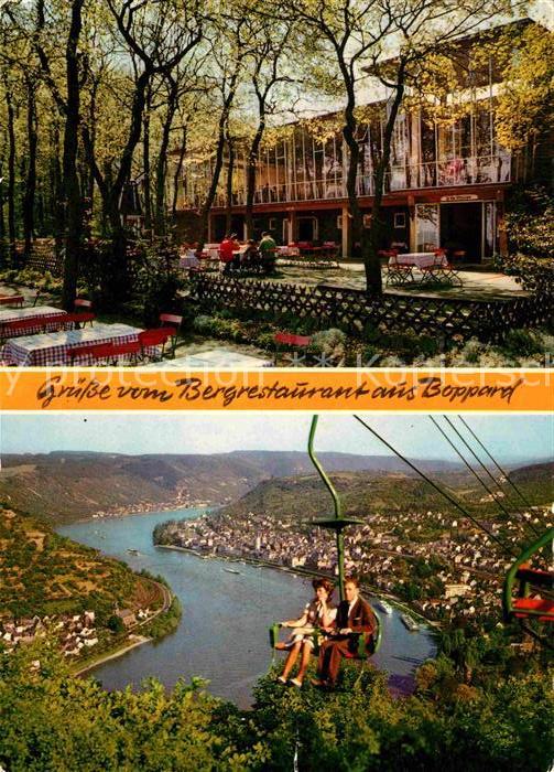 Boppard Rhein Bergrestaurant Cafe Gedeonseck Sesselbahn