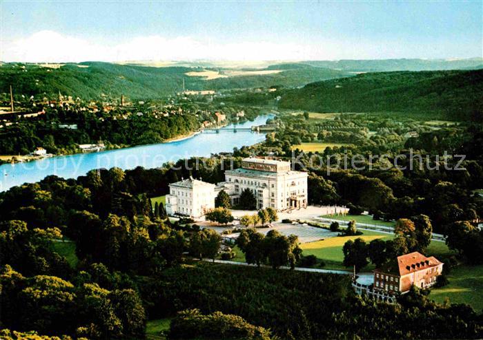 Essen Ruhr Villa Huegel mit Baldeneysee Fliegeraufnahme