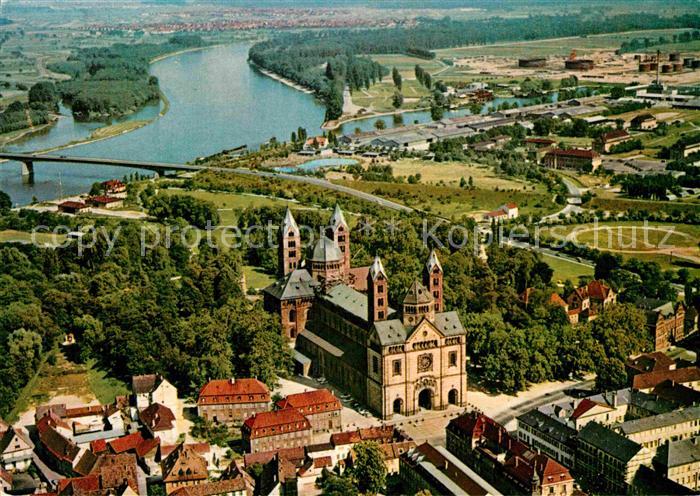 Speyer Rhein Dom Fliegeraufnahme