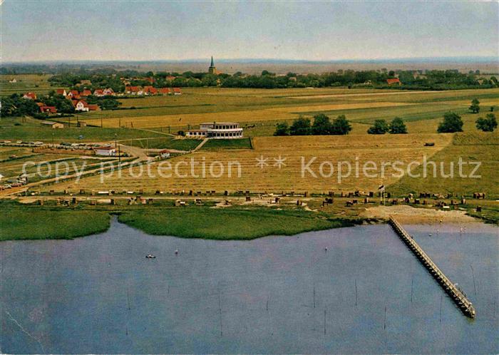 Wremen Nordseebad Strandhalle Fliegeraufnahme