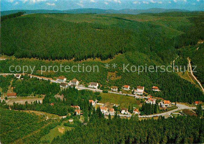 Wildemann Harz Goslar Niedersachsen Kneippkurort Blick ins Spiegeltal und Sanick