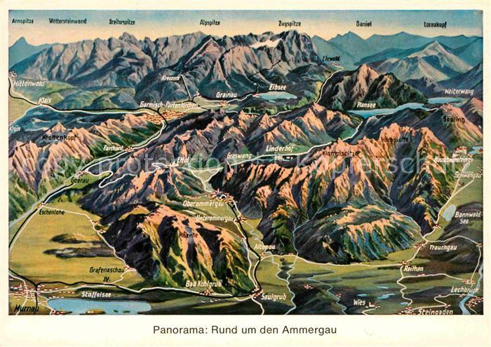 Bad Kohlgrub Panorama rund um den Ammergau aus der Vogelperspektive