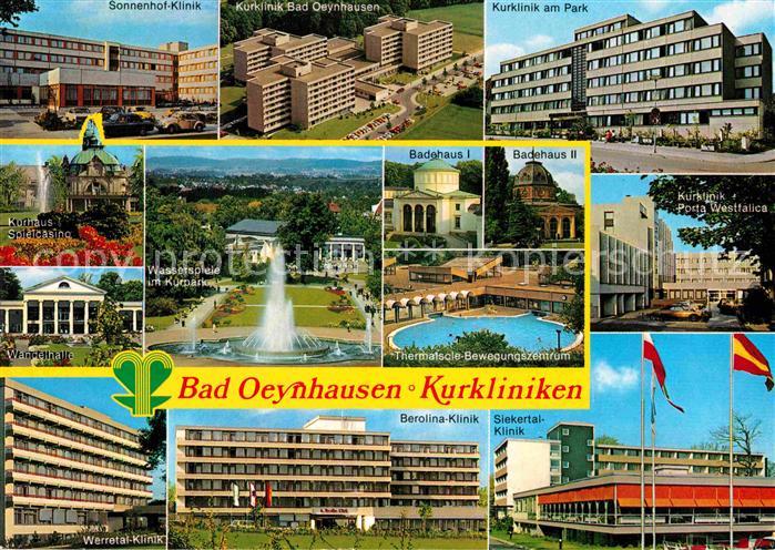 Bad Oeynhausen Kurkliniken Wasserspiele Kurpark Wandelhalle Spielcasino