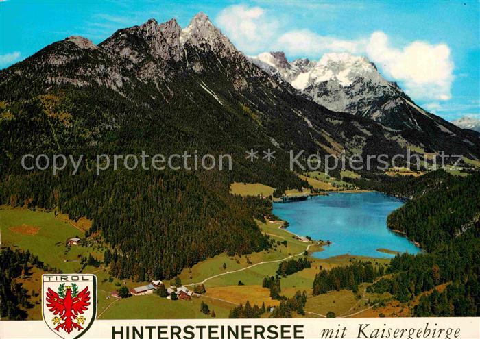 Hintersteinersee Panorama mit Kaisergebirge