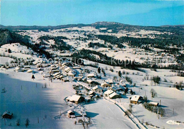 Le Poizat Vue Generale aerienne en hiver