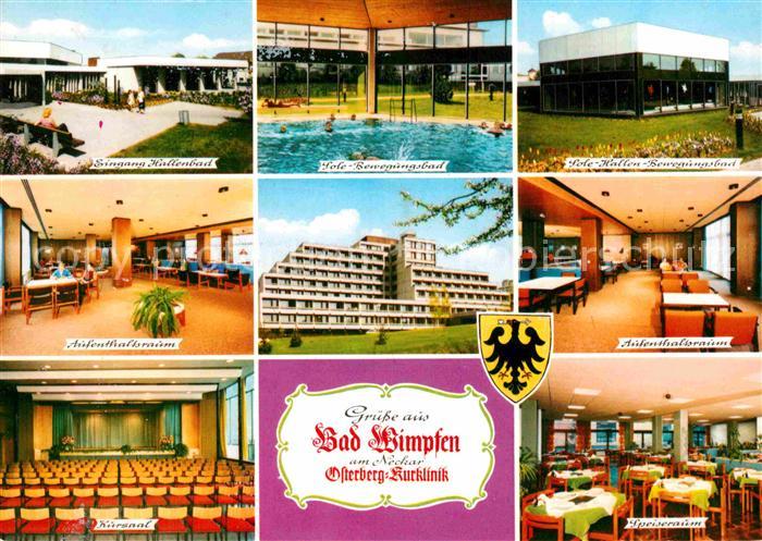 Bad Wimpfen Osterberg Kurklinik Hallenbad Bewegungsbad Aufenthaltsraum Kursaal S
