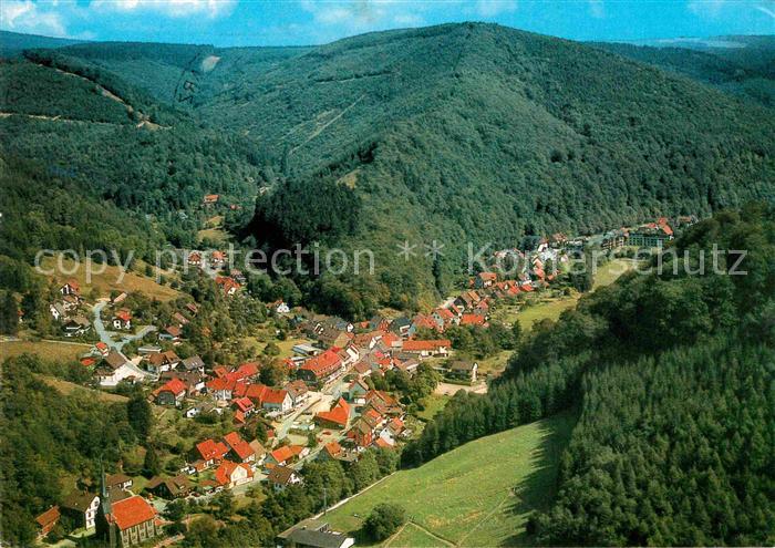 Sieber Herzberg am Harz Osterode Niedersachsen Luftkurort Fliegeraufnahme