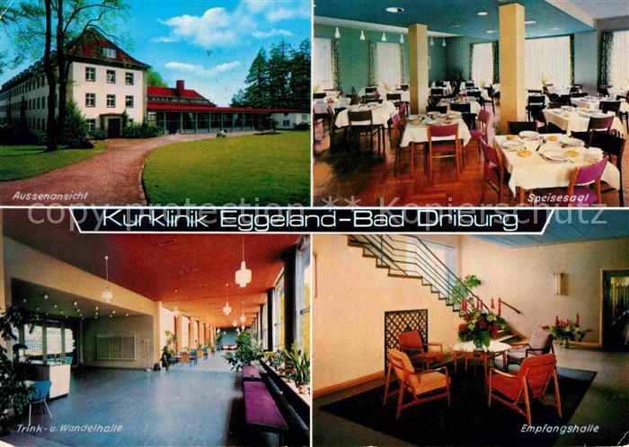Bad Driburg Kurklinik Eggeland Speisesaal Empfangshalle Trinkhalle Wandelhalle