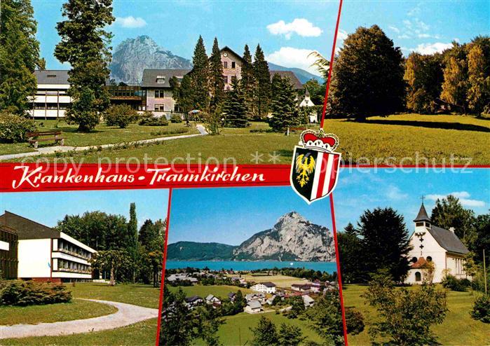 Traunkirchen Landeskrankenhaus Buchberg Panorama Traunsee Alpen Kirche