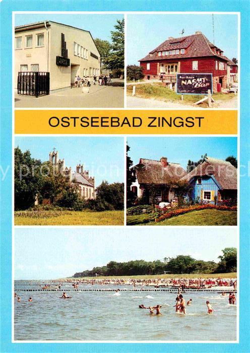 Zingst Ostseebad FDGB Urlauberrestaurant Nordlicht Kurhaus Kirche Katen Stoerteb