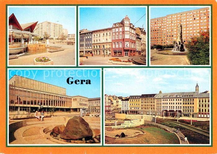 Gera Cafe Rendezvous Sorge Strasse des 7. Oktober Sonnenbrunnen Haus der Kultur