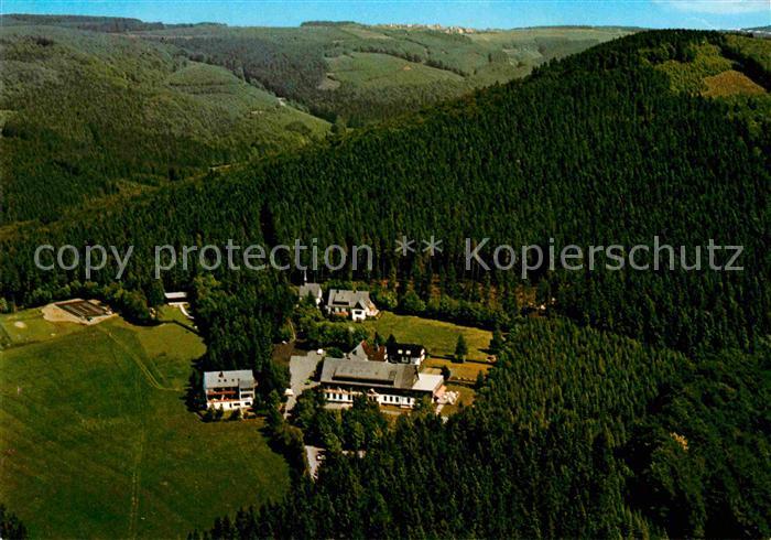 Westfeld Sauerland Berghotel Hoher Knochen Fliegeraufnahme