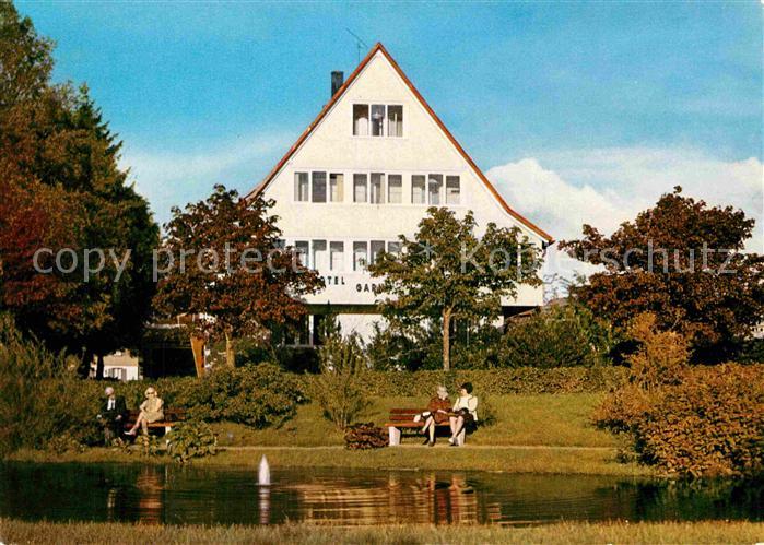 Hinterzarten Breisgau-Hochschwarzwald BW Garni Hotel Sonne Partie am Teich